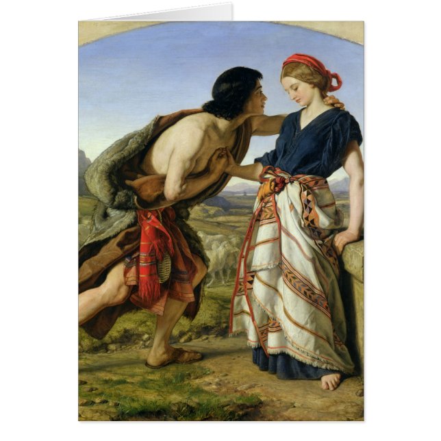 La reunión de Jacob y de Raquel, 1853 (Frente)