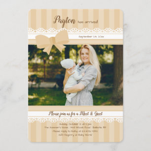 La reunión del bebé y saluda la invitación de la