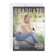 La revista de graduados cubre la invitación a la M