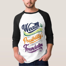 La riqueza es la camiseta de la Fundación de la Po