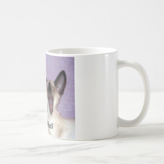 La risa siamesa "quién Fluffed" la taza (Derecha)