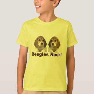 La roca de los beagles embroma la camiseta