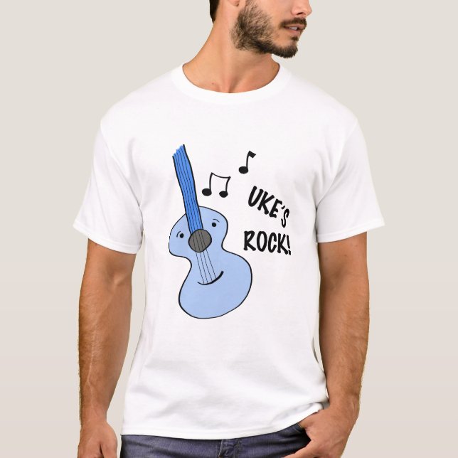 ¡La roca de Uke! Camiseta (Anverso)