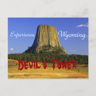 La roca del diablo, postal de Wyoming