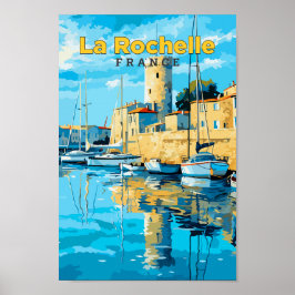La Rochelle Francia Viaje Ilustracion de arte de c