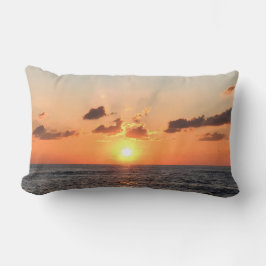 La romántica almohada de puesta de sol