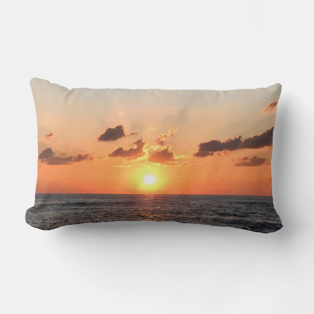 La romántica almohada de puesta de sol (Anverso)