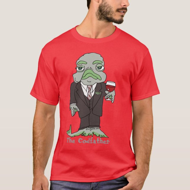 La ropa de encargo de la camiseta de Codfather (Anverso)