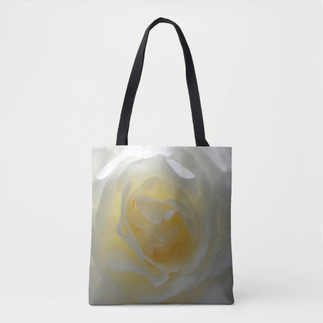 La rosa blanca cierra la bolsa de tocador (Anverso)