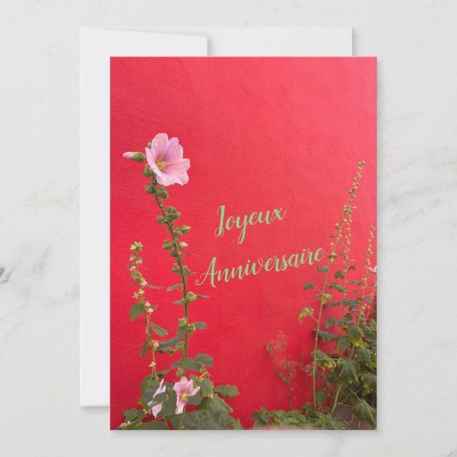 La rose trémière  (Anverso)