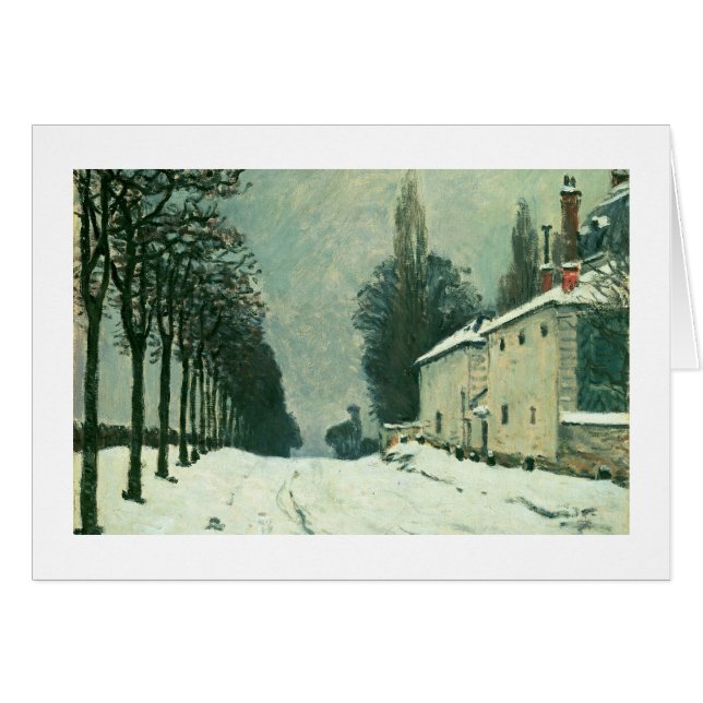 La Route de Louveciennes, Hiver, 1874 (aceite en (Anverso (Horizontal))