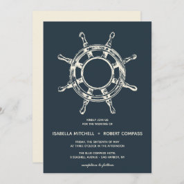 La rueda del barco azul | Invitación a la boda