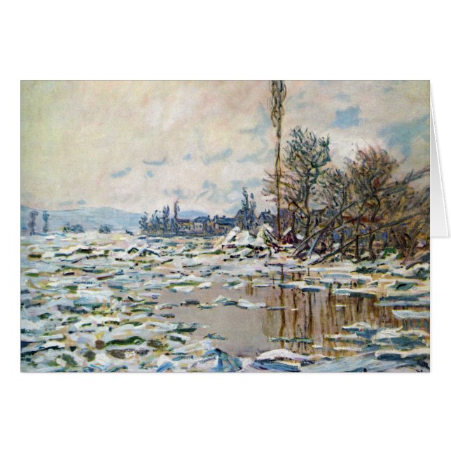 La ruptura del hielo de Claude Monet (Anverso (Horizontal))