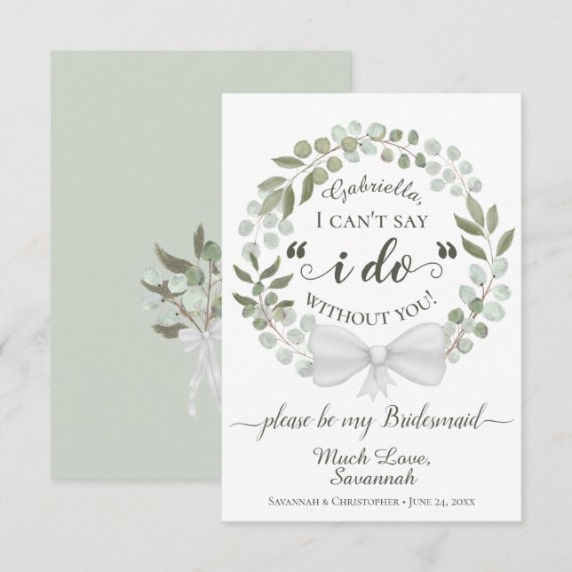 La Rusia de Eucalyptus sería mi tarjeta de novia (Anverso / Reverso)