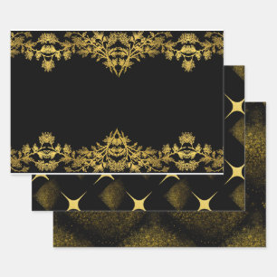 La Rustic Black Gold Collection - Papel envuelto