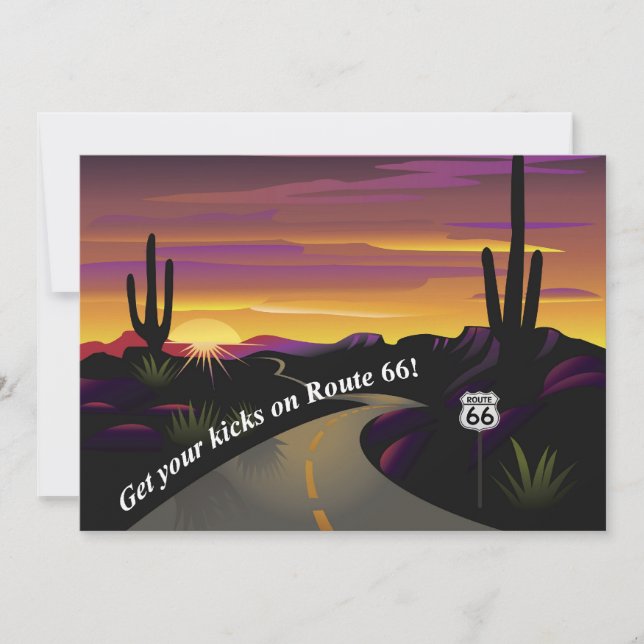 La ruta 66 consigue sus invitaciones de los (Anverso)