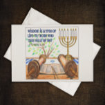 La sabiduría es una postal Inspiradora de un árbol<br><div class="desc">Un poco de inspiración y aliento para alegrar el día de alguien — en el tablero de anuncios en el trabajo,  atascado a un casillero,  en el refrigerador,  en el cuarto de artesanía,  o escondido en tu Biblia. Proverbios 3:18</div>