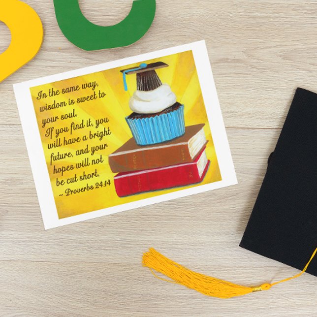 La sabiduría es una tarjeta de graduación dulce (Subido por el creador)