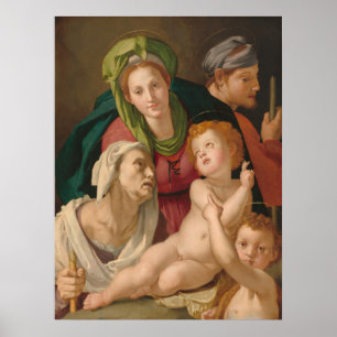 La Sagrada Familia - Agnolo Bronzino Póster de Art