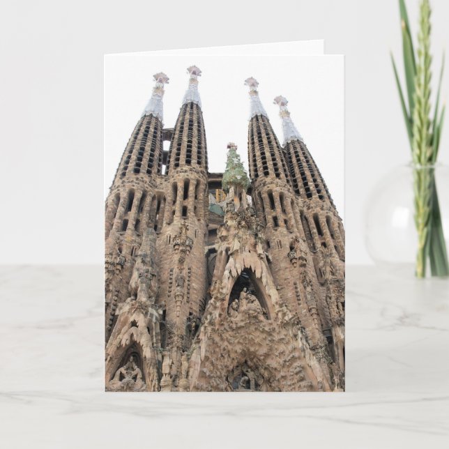 La Sagrada Familia - Barcelona - tarjeta de (Anverso)
