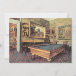 La sala de billar en Menil Hubert por Edgar Degas