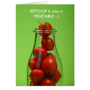 La salsa de tomate es también una tarjeta vegetal