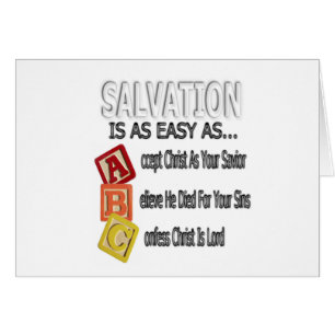 La salvación es fácil como ABC