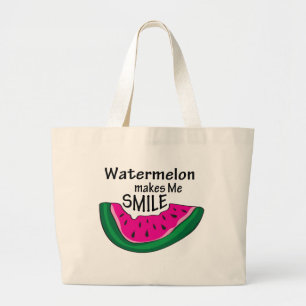 La sandía me hace sonreír la bolsa de la tota