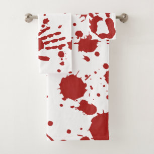 La sangre empapó la impresión sangrienta Hallowe