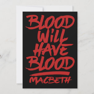La Sangre Macbeth Tendrá Sangre