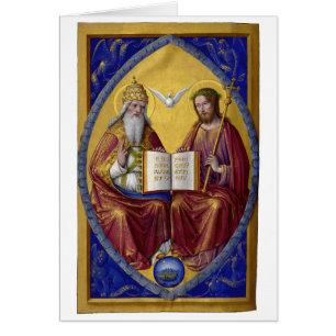 La Santísima Trinidad de Jean Bourdichon alrededor