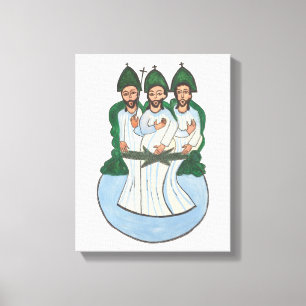 La Santísima Trinidad Pintura de arte folclórico v