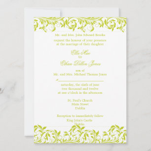 La Sarah Jane Lime y la invitación a la boda blanc