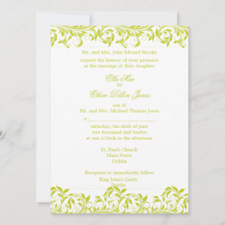 La Sarah Jane Lime y la invitación a la boda blanc