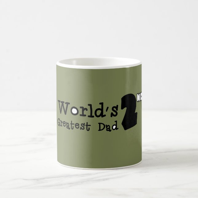 La segunda mejor taza del Día del Padre del mundo (Centro)