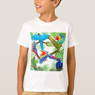 La selva del Macaw embroma la camiseta
