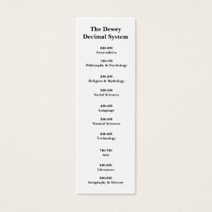 La señal de la sistema decimal de Dewey