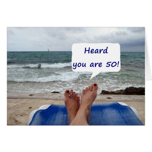 LA SEÑORA DE LA PLAYA DICE QUE OÍSTE QUE TIENES 50 (Anverso (Horizontal))