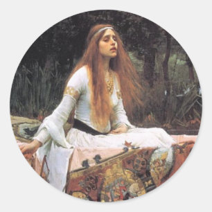 La señora de los pegatinas del chalote