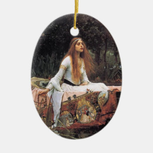 La señora del ornamento del chalote