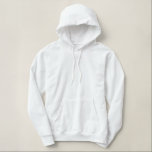 La señora futura… novia a ser chaqueta<br><div class="desc">Sudadera con capucha nupcial blanca con "la señora futura…" en la parte posterior en bordado rojo oscuro.  Cambie fácilmente los nombres a su propio nuevo apellido</div>