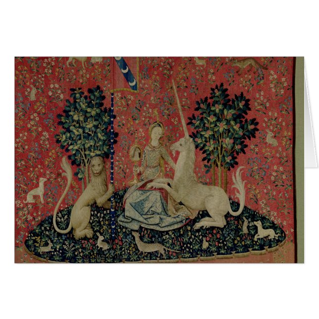 La señora y el unicornio: "Sight (Anverso (Horizontal))