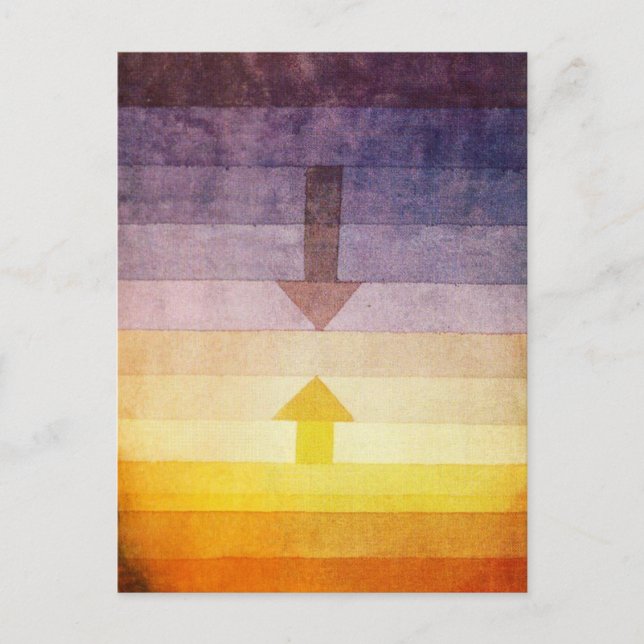 La separación de Paul Klee en la postal nocturna (Anverso)