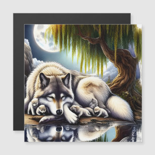 La Serenidad De La Luna Un Lobo Sumiso