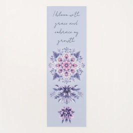 La serenidad floreciente Mandala Yoga Mat