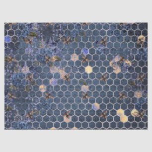 La Serie Abeja Azul Diseño 15 Papel de Seda