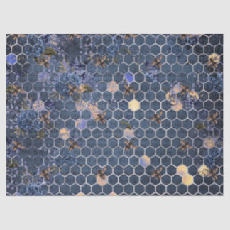 La Serie Abeja Azul Diseño 15 Papel de Seda
