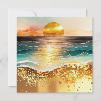 La Serie de Playa de Acuarela Diseño 3