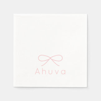 La servilleta clásica de cóctel de vaca en rosa be