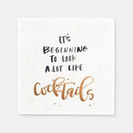 La servilleta de cóctel